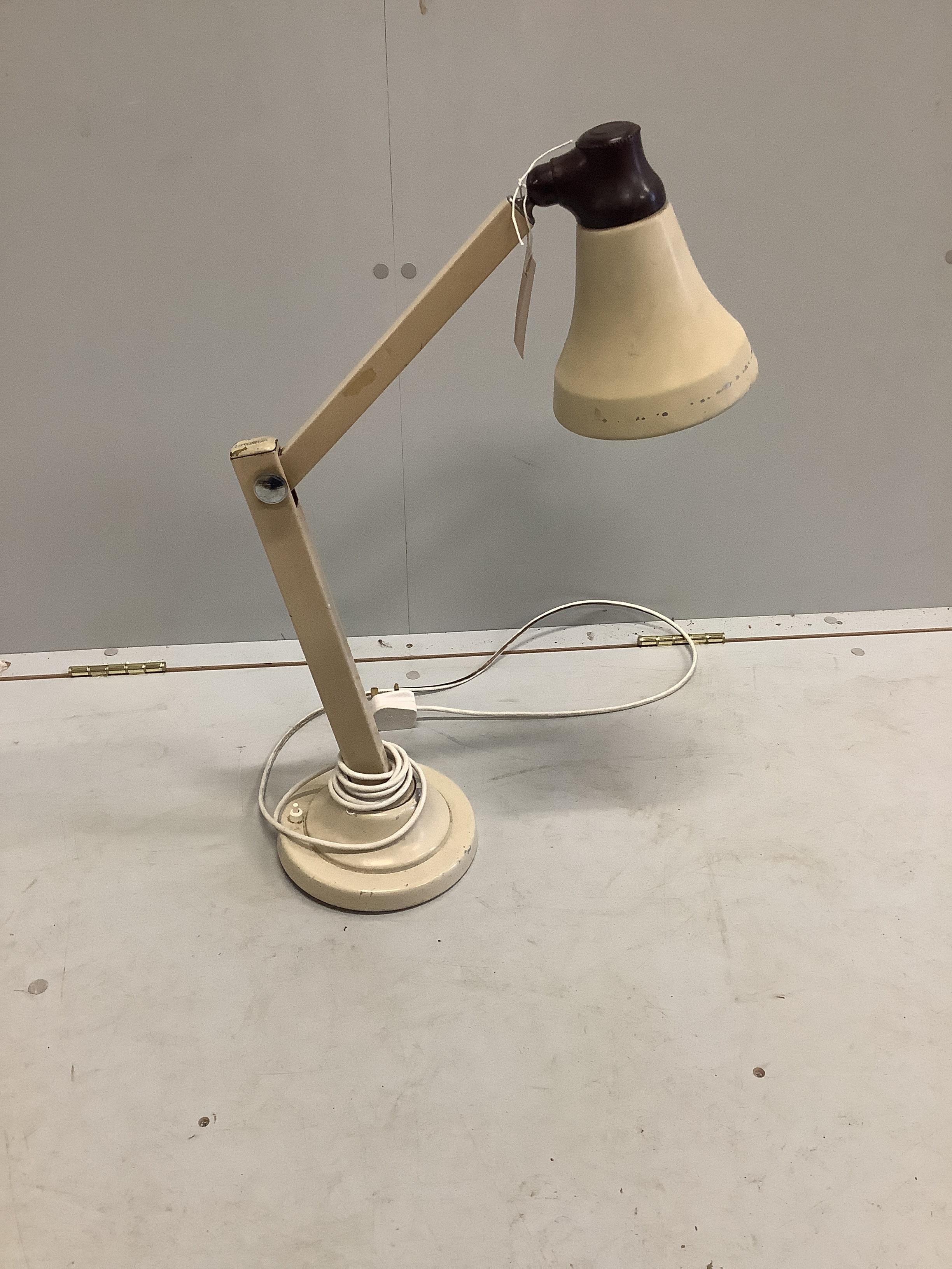 A mid century Wandalite anglepoise lamp
